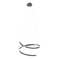 Redo 01-4015 - LED Dimmable Pendant on Cable SCROLL LED/38W/230V 3000K/4000K/6000K CRI 90 Ø 60 cm Black