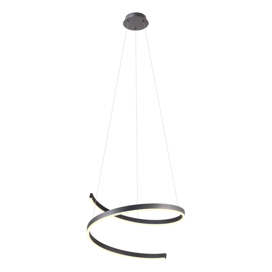 Redo 01-4015 - LED Dimmable Pendant on Cable SCROLL LED/38W/230V 3000K/4000K/6000K CRI 90 Ø 60 cm Black