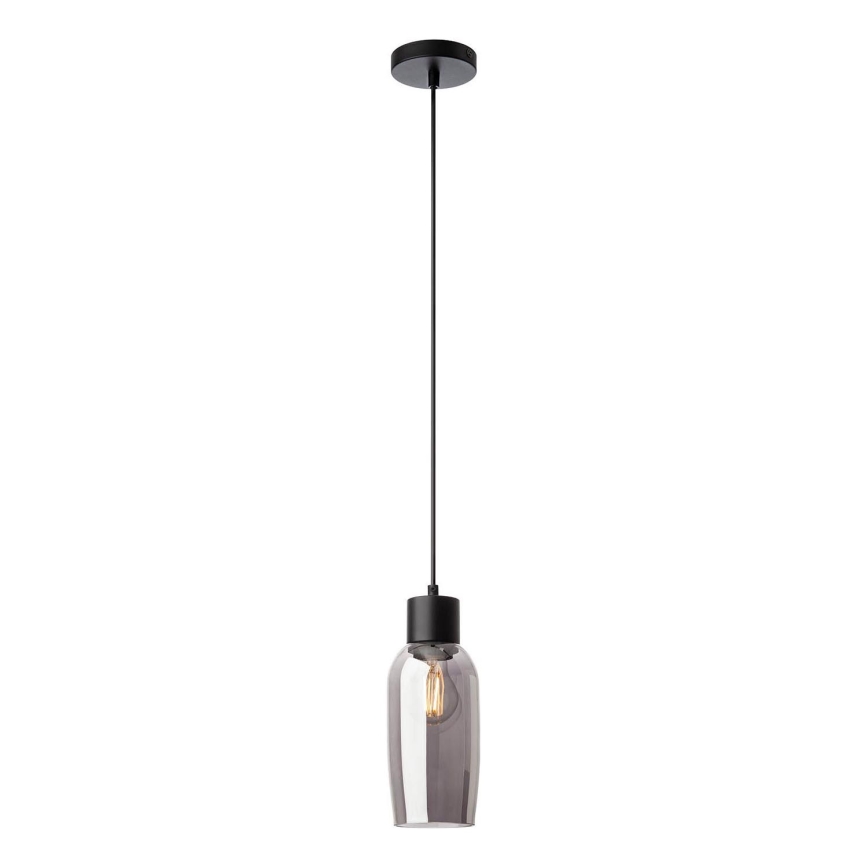 Redo 01-4044 - Chandelier on a string ATLANTIS 1xE27/42W/230V d. 11 cm black