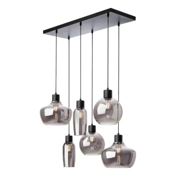 Redo 01-4047 - Chandelier on a string ATLANTIS 6xE27/42W/230V black