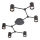 Redo 01-4048 - Spotlight WEBB 6xGU10/10W/230V black