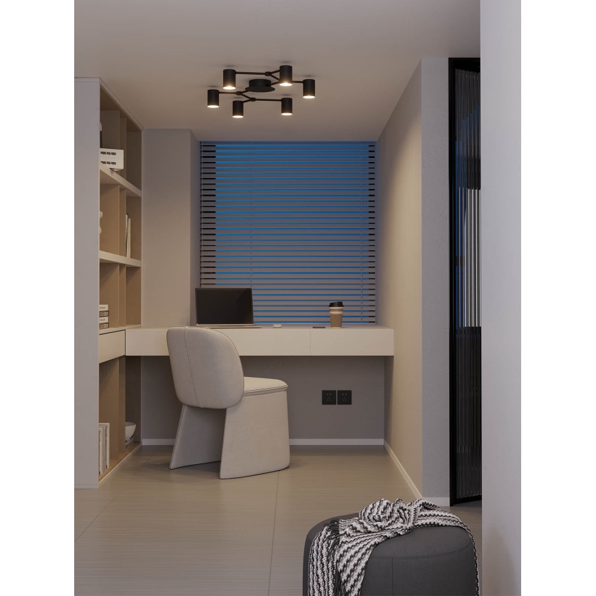 Redo 01-4048 - Spotlight WEBB 6xGU10/10W/230V black