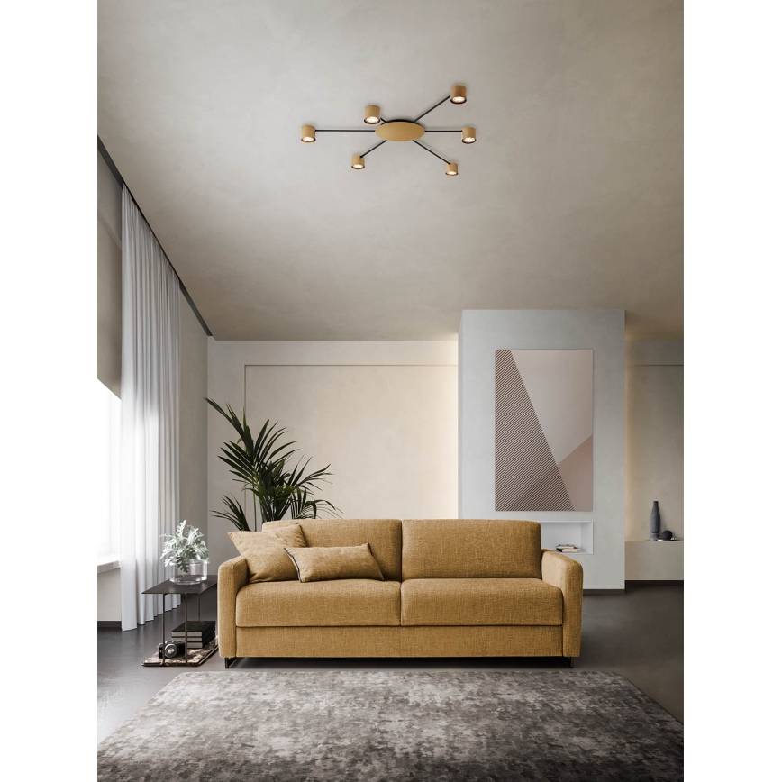 Redo 01-4051 - Spotlight NOA 6xGU10/10W/230V gold