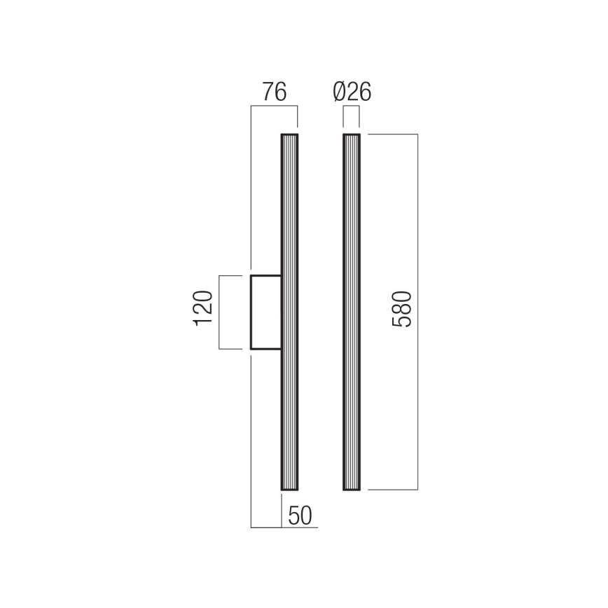 Redo 01-4057 - Dimmable NIKOS LED Wall Light, 10W/230V, 3000K, CRI 90, White