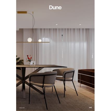 Redo 01-4301 - DUNE Dimmable Cable-Suspended LED Pendant Light LED/48W/230V 3000K CRI 90 White/Gold
