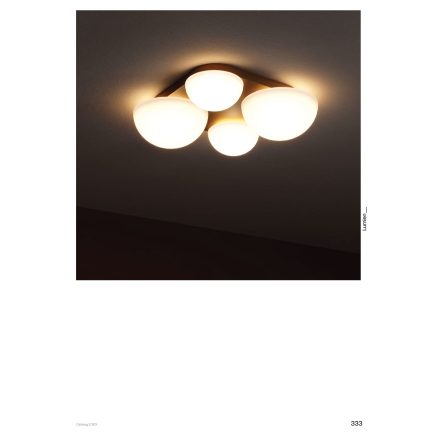 Redo 01-4333 - LED Ceiling Light LUMIEN 4xLED/26W/230V 2700/3000K CRI 90 white/black