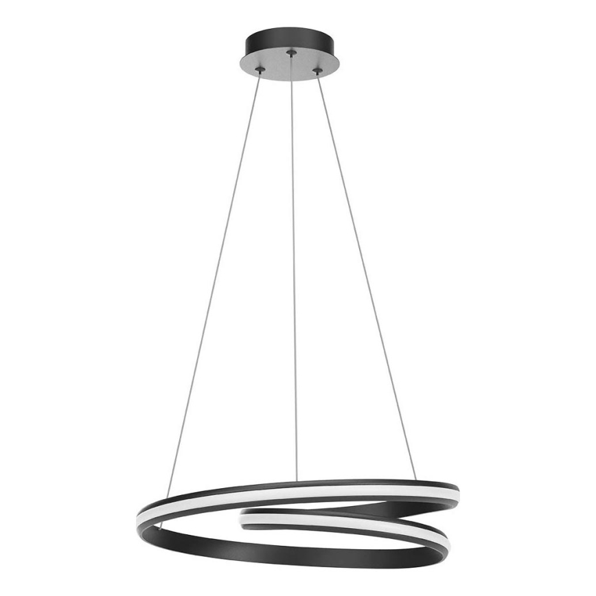 Redo 01-4362 - Dimmable LED cable-suspended pendant TORSION LED/40W/230V 2700/3000/4000K CRI 90 dia. 56 cm black