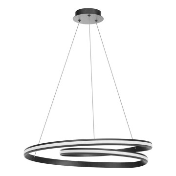 Redo 01-4365 - Dimmable LED Pendant on Cable TORSION LED/60W/230V 2700/3000/4000K CRI 90 Ø 75.2 cm Black