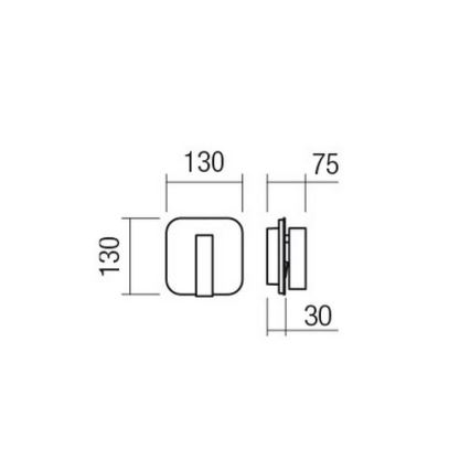 Redo 01-4473 - QUDA LED Wall Light LED/6W/230V + LED/3W CRI 90 USB bronze