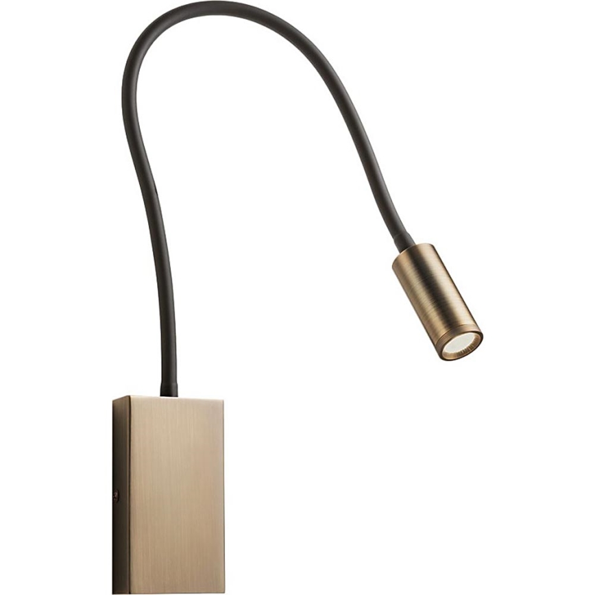Redo 01-4475 - WALLIE LED Flexible Lamp 3W/230V CRI 90 USB Bronze
