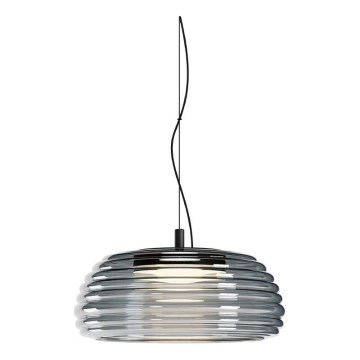 Redo 01-4541 - ONDULA Dimmable LED Cable Pendant LED/12W/230V 2700K/3000K CRI 90 Ø 32 cm Black/Smoked