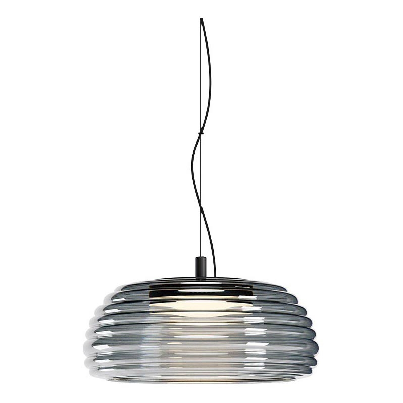 Redo 01-4541 - ONDULA Dimmable LED Cable Pendant LED/12W/230V 2700K/3000K CRI 90 Ø 32 cm Black/Smoked