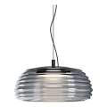 Redo 01-4543 - ONDULA Dimmable Cable-Suspended LED Pendant Light, 16W/230V, 2700K/3000K, CRI 90, Ø 41 cm, Black/Smoked