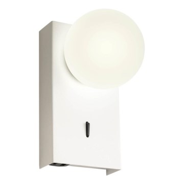 Redo 01-4656 - NORMA LED Wall Light, 5W/230V, CRI 90, USB, White