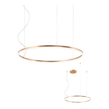 Redo 01-4877 - Dimmable LED cable-suspended chandelier ORBIT LED/55W/230V 2700/3000K bronze