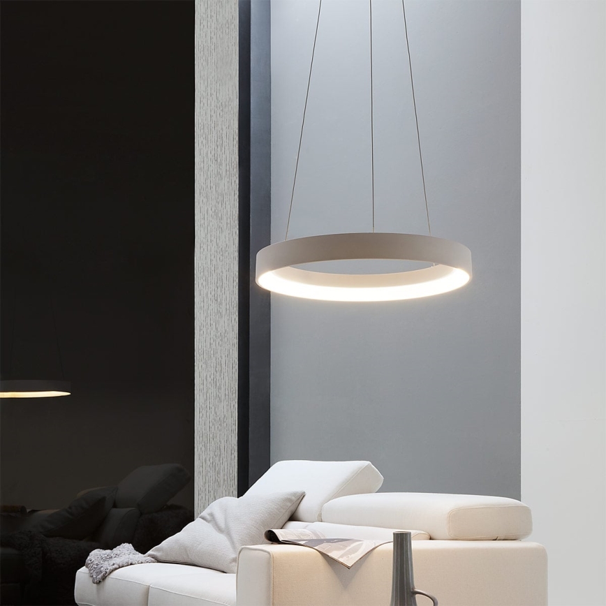 Redo 01-671 - LED Chandelier on a string LOOP LED/38W/230V d. 45 cm white