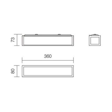 Redo 01-703 - EGO Bathroom Wall Light 2xE14/28W/230V, 36 cm, IP44, Polished Chrome