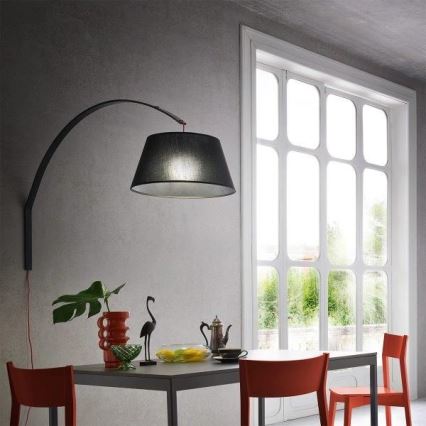 Redo 02-380 - Wall lamp SWAP 1xE27/42W/230V grey