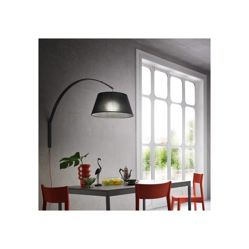 Redo 02-380 - Wall lamp SWAP 1xE27/42W/230V grey