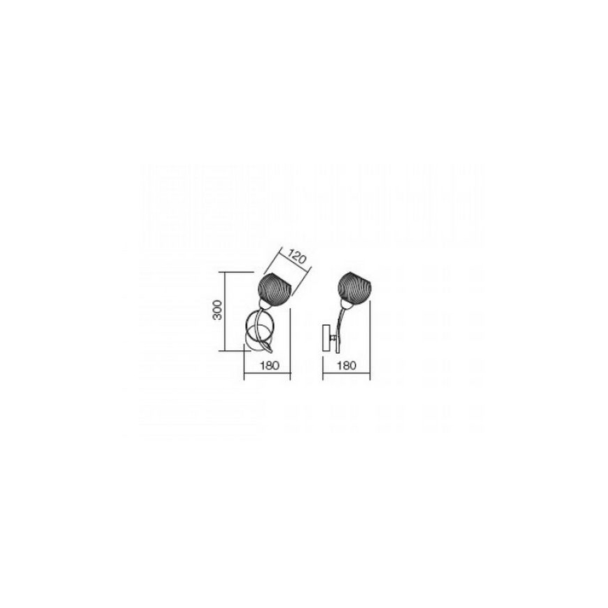 Redo 02-793 - Wall lamp ANNE 1xE14/28W/230V