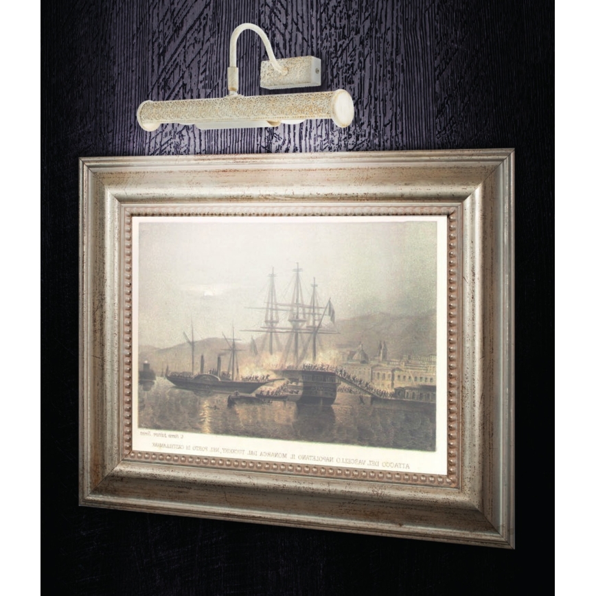 Redo 02-844 - CAIRO Picture Light, 2x E14/28W/230V, 36 cm, White