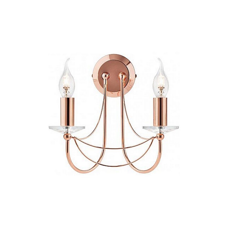 Redo 02-859 - Wall lamp ARIEL 2xE14/28W/230V copper