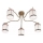 Redo 02-888 - Surface-mounted chandelier DEKOR 5xE27/42W/230V d. 52,3 cm bronze