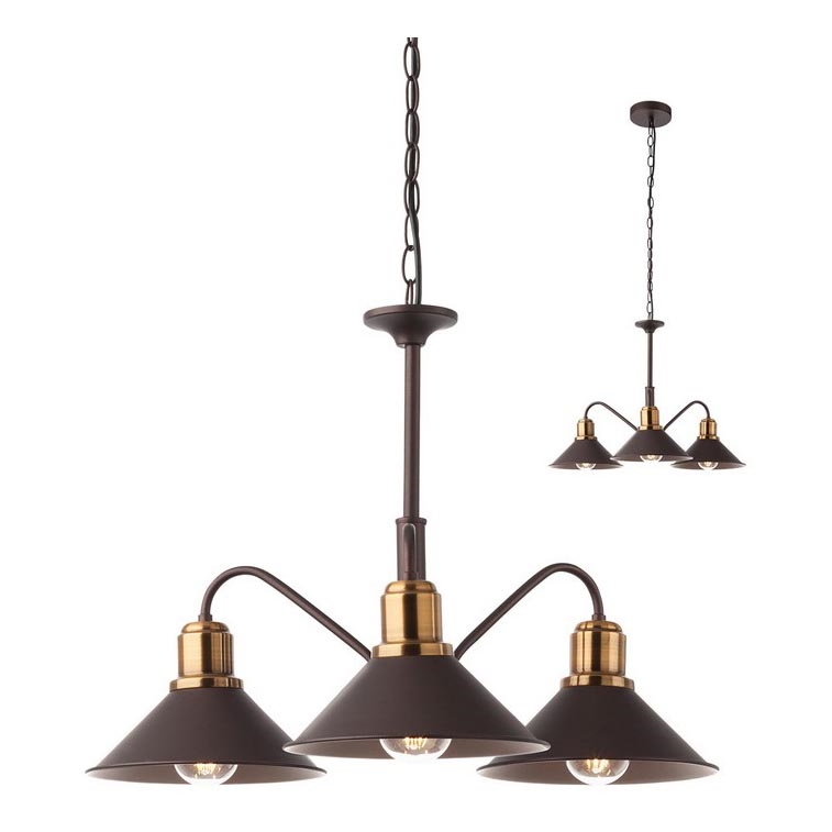 Redo 02-935 - Chandelier on a chain VERNER 3xE27/42W/230V