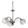 Redo 02-972 - ASPERA Chain-Hung Chandelier 3xE14/28W/230V, Ø 52 cm, Black