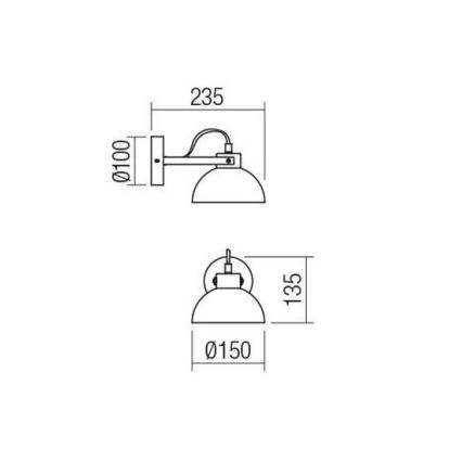 Redo 04-510 - Children's wall light EOLO 1xE27/42W/230V
