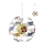Redo 04-515 - Children's chandelier on a string SAFARI 4xE14/28W/230V d. 35 cm colorful