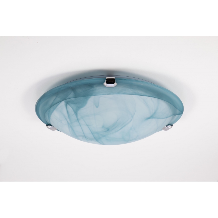 Redo 05-390 - VIRGINIA ceiling light 1xE27/42W/230V Ø 30 cm turquoise