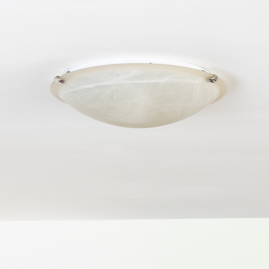 Redo 05-391 - VIRGINIA Ceiling Light 2xE27/42W/230V Ø 40 cm Cream