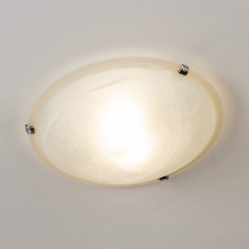 Redo 05-391 - VIRGINIA Ceiling Light 2xE27/42W/230V Ø 40 cm Cream