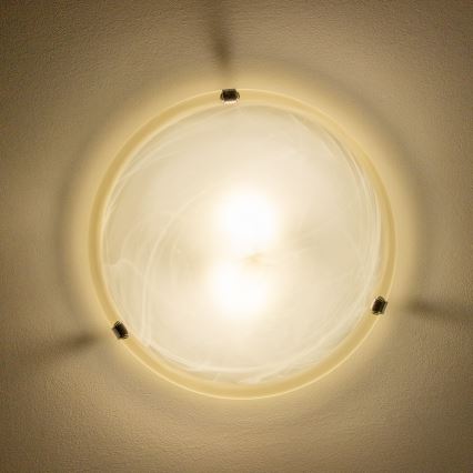 Redo 05-391 - VIRGINIA Ceiling Light 2xE27/42W/230V Ø 40 cm Cream