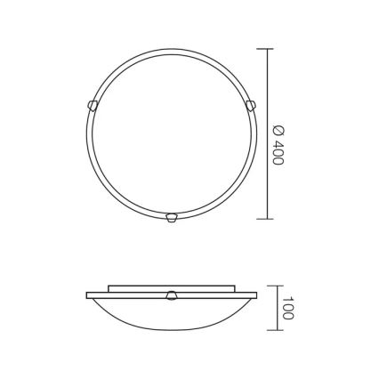 Redo 05-393 - VIRGINIA Ceiling Light, 2x E27 (max. 42 W), 230 V, Ø 40 cm, Beige