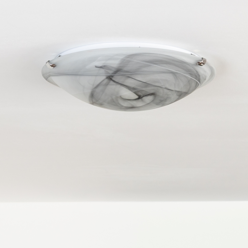 Redo 05-393 - VIRGINIA ceiling light 2xE27/42W/230V Ø 40 cm grey