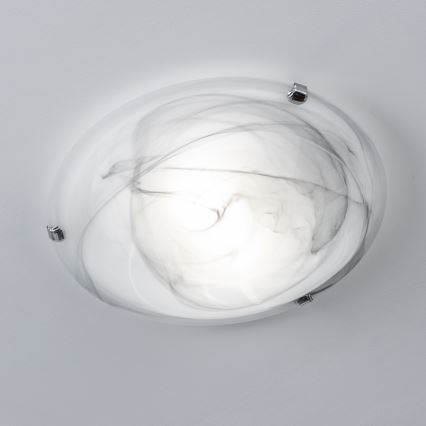 Redo 05-393 - VIRGINIA ceiling light 2xE27/42W/230V Ø 40 cm grey