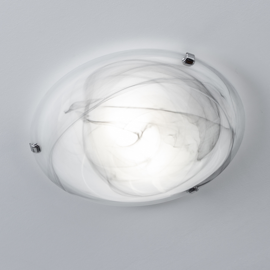 Redo 05-393 - VIRGINIA ceiling light 2xE27/42W/230V Ø 40 cm grey