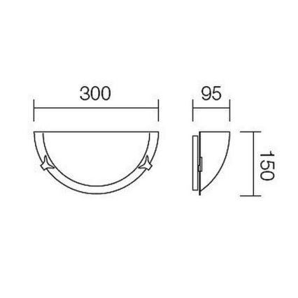 Redo 05-799 - Wall light AMALFI 1xE27/42W/230V