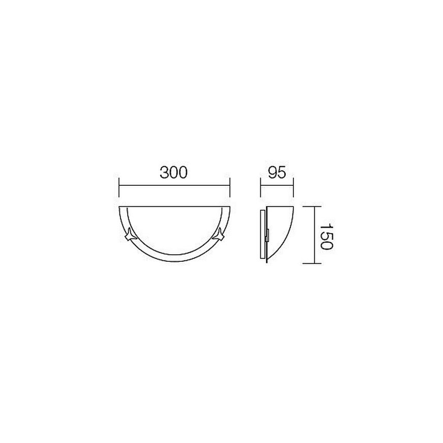 Redo 05-799 - Wall light AMALFI 1xE27/42W/230V