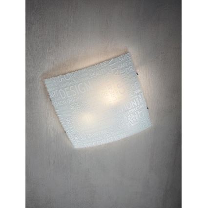 Redo 05-818 - NOTES Ceiling Light 2xE27/42W/230V 39x39 cm White