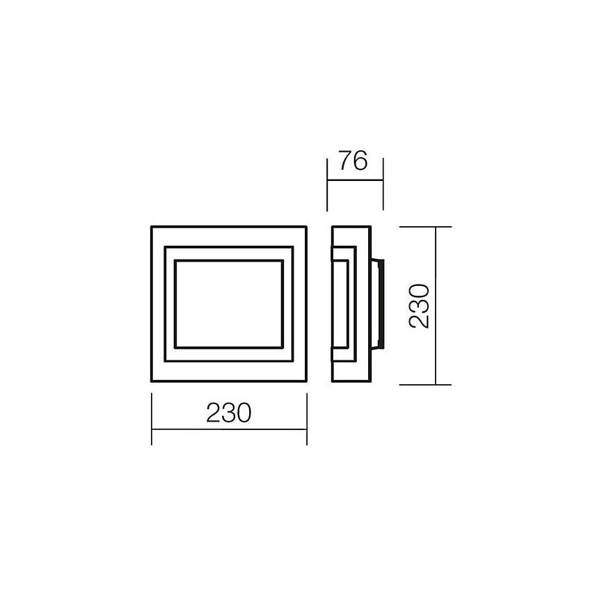 Redo 05-827 - SPECTRE Wall Light 1xE27/42W/230V Polished Chrome/White