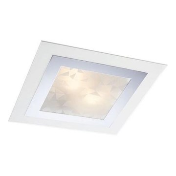Redo 05-828 - SPECTRE ceiling light 1xE14/28W/230V 30x30 cm glossy chrome/white