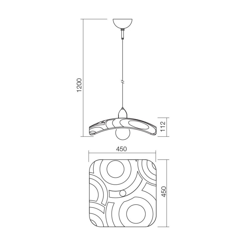 Redo 05-877 - COCOON Cable Pendant Light 1xE27/42W/230V, Cream
