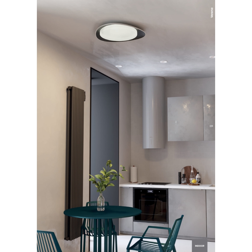 Redo 05-922 - LED Ceiling light VERENA LED/24W/230V anthracite