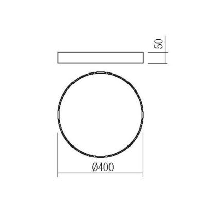 Redo 05-932 - LED Ceiling light KNOB LED/36W/230V 3000K-6500K 40 cm gold