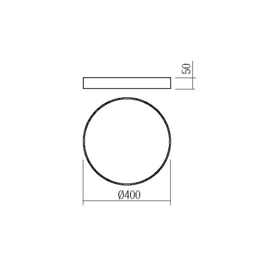 Redo 05-932 - LED Ceiling light KNOB LED/36W/230V 3000K-6500K 40 cm gold