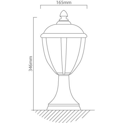 Redo 2604-3K BL - LED Outdoor lamp UNITE LED/6,5W/230V IP44