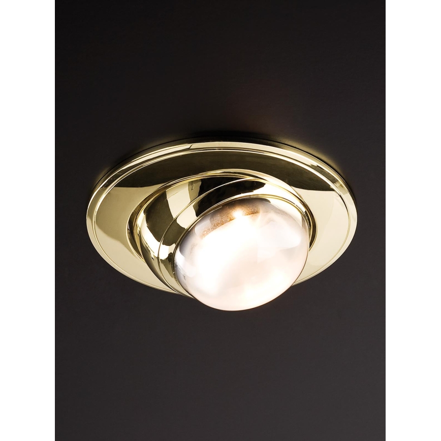 Redo 70069 - Recessed ceiling light TR 1xE14/28W/230V gold